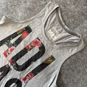 Adidas Ultimate‎ Tank Graphic Racerback Tank Women’s Size Medium | Gray